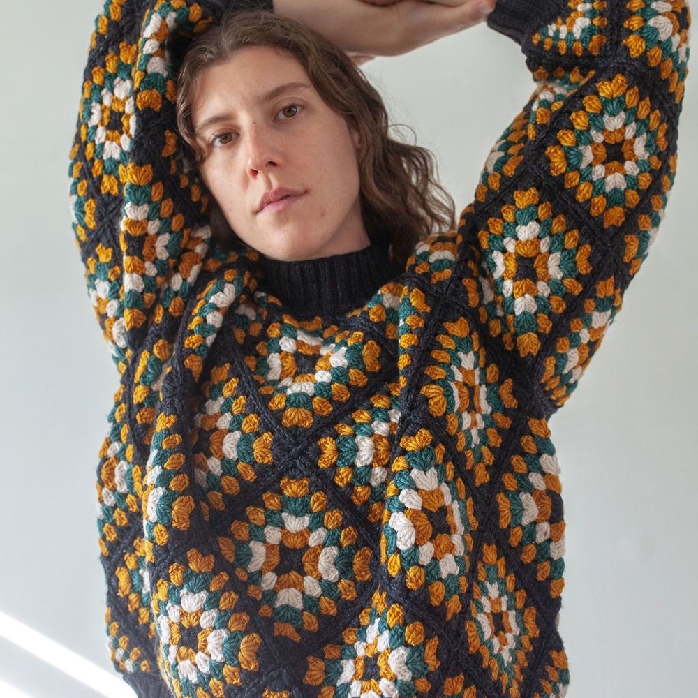 ISO Patchwork Crochet Sweater